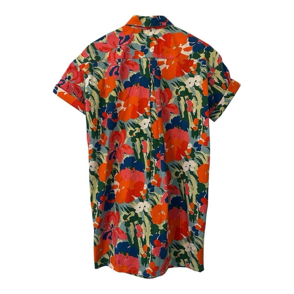Anthropologie Porridge Women's Petite XS Utility Cotton Printed Casual Dress - Picture 5 of 5